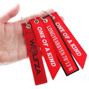 Porte-clés en tissu personnalisé brodé à prix abordable, avec mousqueton promotionnel – Meilleures ventes - Product Image 5