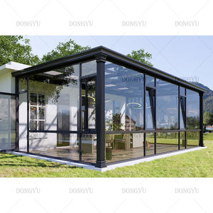 Calidad Garantizada Proveedor <span class=keywords><strong>Solarium</strong></span> Cerrado Porche Conservatorio Four Seasons Winter Garden Aluminio Sunroom Glass House - Product Image 4