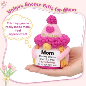 Regalos Lindos para el Día de <span class=keywords><strong>la</strong></span> Madre de Parte de Hija o Hijo, Gnomo de Ganchillo, Regalo de Cumpleaños para Mamá, <span class=keywords><strong>Te</strong></span> Quiero - Product Image 2