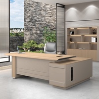 Bureau de direction VIP en PVC stratifié, design incurvé et irrégulier, vente en gros depuis Guangzhou