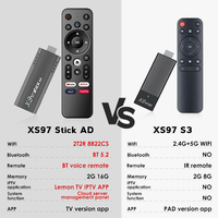 Venta al por Mayor Xs97 S3 Stick, TV Box Más Barata, ALLWINNER H313 Android TV Stick 4k