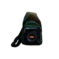 Altavoz Subwoofer Inalámbrico a Prueba de Agua, Luces de Colores Multifuncionales, Diseño Moderno de Camuflaje Negro para Bodas y Ramadán