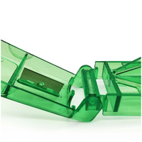 Coupe-comprimés portable 2-en-1 avec boîte de rangement, séparateur de médicaments de qualité médicale, étui sûr pour trancher les comprimés, vente en gros