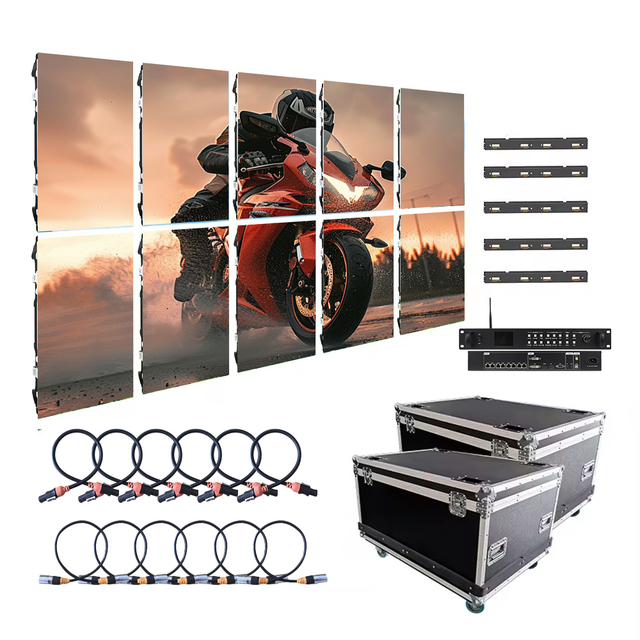 P3.91 500*1000mm 4K HDR10 4500cd Waterproof Rental LED Display Screen Stage Background