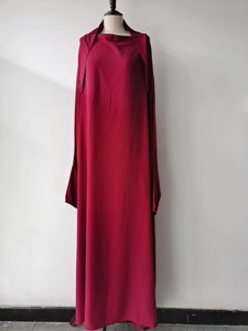 Custom Natural <strong>Abaya</strong> Full Length Solid Color Muslim <strong>Abaya</strong> - Product Image 3