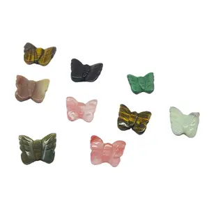 Cross-border source of natural jade crystal butterfly decoration artificial carving accessories wholesale