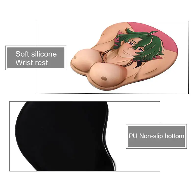 mousepads wholesale custom logo ergonomic mouse pad 3d anime gel