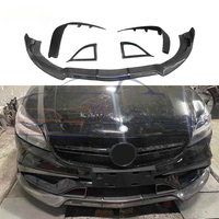 Lèvre de pare-chocs avant en carbone style C218 CLS BB avec aérateur pour Mercedes Benz Classe C 63