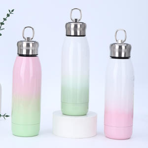 Dégradé de couleur 500ml Double paroi isolé sous vide blancs Bowling forme mince en acier inoxydable Thermos Sport bouteille d'eau - Product Image 6
