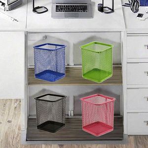 Multifunctional Sanpa Round Metal Pen Holder Container <b>Creative</b> Desktop Office Storage Box 9*9*10cm Online Wholesale Supplier - Product Image 3