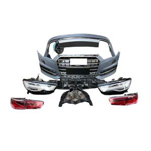 Kit Carrozzeria Anteriore e Posteriore per <span class=keywords><strong>Audi</strong></span> <span class=keywords><strong>A6</strong></span> 2012-2015 con Fari Fendinebbia - Aggiornamento Bolt-On Nero Universale - Product Image 2
