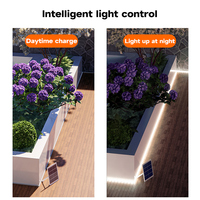 Lumière Solaire de Jardin Led Bande 2835 LED IP65 Étanche pour Cour Escalier Extérieur Décoratif Flexible Bande Lumineuse