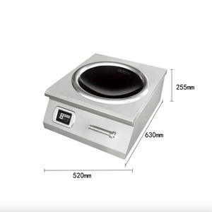 Cuisinière à induction commerciale haute puissance, plaque de cuisson concave pour restaurant, cantine, machines de cuisine AM-CD801W - Product Image 5