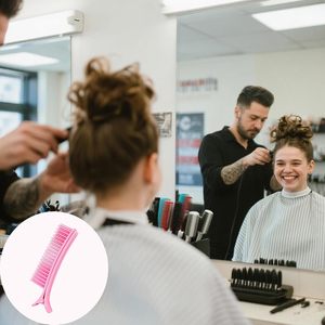 Pinces <span class=keywords><strong>à</strong></span> <span class=keywords><strong>cheveux</strong></span> professionnelles pour coiffure, outils de salon, pinces de séparation, pinces <span class=keywords><strong>à</strong></span> <span class=keywords><strong>cheveux</strong></span> roses, pinces personnalisées <span class=keywords><strong>avec</strong></span> logo, multi-teintes, <span class=keywords><strong>avec</strong></span> peigne - Product Image 3