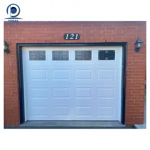 Prima garage door with pedestrian garage door spring storage