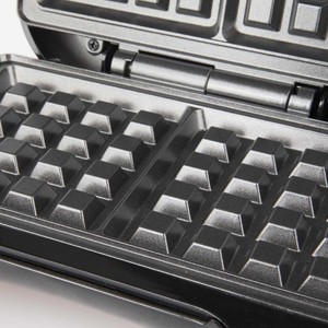 Nouvelle machine à sandwich et à gaufres portable pour une personne, avec voyants LED, poignée anti-chaleur, machine à griller le fromage - Product Image 4