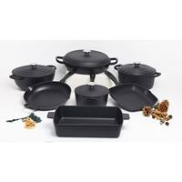 Casserole de Cuisine Minimaliste Personnalisée 30CM en Fonte Émaillée Moderne, Faitout Induction en Métal