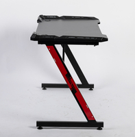 Table d'étude VANBOW en plastique noir avec logo personnalisé Bureau à domicile 110cm avec logo personnalisé