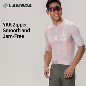 <span class=keywords><strong>Maglia</strong></span> <span class=keywords><strong>Ciclismo</strong></span> Personalizzata Lameda da Uomo a Maniche Corte in Rete 3D, Ordine all'Ingrosso, Asciugatura Rapida, per l'Estate - Product Image 5