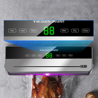 Machine d'emballage sous vide entièrement automatique pour la conservation des aliments, modes sec et humide, scellage automatique à une touche