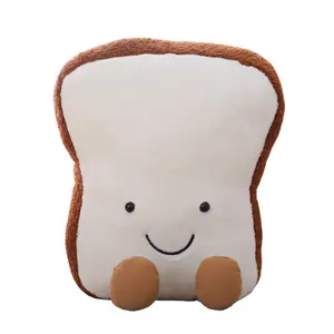 Премиум мягкая эмоциональная плюшевая забавная еда Милая 3D Имитационная форма хлеба плюшевая подушка