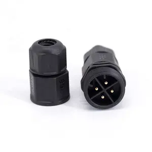 M25 Street Light Quick Fast Electrical Power Screw Nylon PA66 4pin M16 Waterproof Power Cable Connector