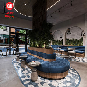 ชั้นวางสินค้าเบเกอรี่แบบกำหนดเองทันสมัย เฟอร์นิเจอร์ร้านเบเกอรี่ ตู้โชว์ขนมปังและขนมอบพร้อมไฟ LED - Product Image 1