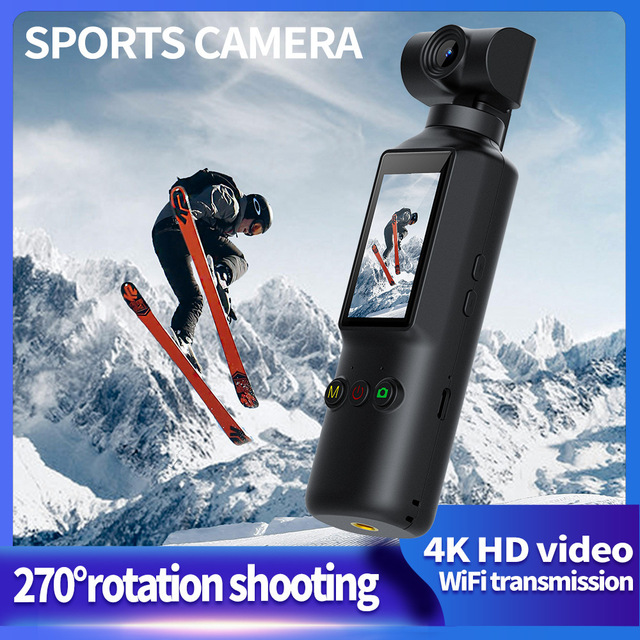 Cross-border X8 Pocket Action Camera 4K HD Mini Handheld Camera Outdoor Camcorder Built-In Storage WIFI Rotatable