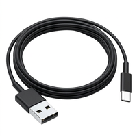 Kabel USB Type-C PVC & Nylon Berkualitas Tinggi dengan Pengisian Cepat 3A untuk Ponsel, Komputer, dan Tablet