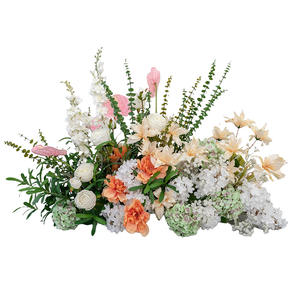 Nouvelles fleurs artificielles pour mariage, arrangement floral décoratif pour allée centrale, fleurs décoratives pour décorations de mariage - Product Image 5
