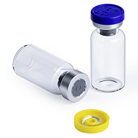Flacons en verre borosilicate personnalisés, portables, 3-30 ml, transparents, pour l'emballage de cosmétiques et d'extraits végétaux