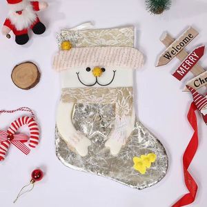 New Best-Selling Soft Eco-Friendly Polyester Fiber Christmas Stocking Candy & Gift Bags - Product Image 2