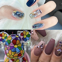 Strass en verre Yantuo Crystal écologique à 12 facettes, velours violet, haute qualité, non thermocollant, à dos plat, pour décoration de vêtements DIY