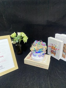 Acrylic Eco-Friendly Love Theme Christmas Geometric Flower Moon Color Atmosphere <b>Nightlight</b> Tabletop Decoration Gift - Product Image 5