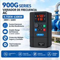 M-driver Variateur de Fréquence Triphasé 380V 440V 460V VFD 4KW avec Contrôle Vectoriel RS485 Modbus pour Ventilateurs et Pompes