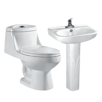 WC en céramique à prix avantageux avec lavabo intégré