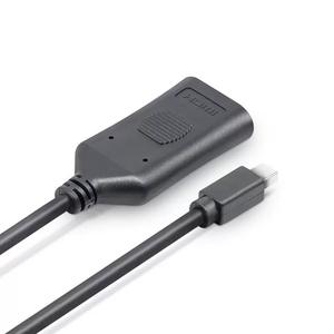 Mini adaptateur DP vers <span class=keywords><strong>HDMI</strong></span> convertisseur 4k 60hz mâle vers femelle Mini Dp vers <span class=keywords><strong>hdmi</strong></span> câble adaptateur actif pour affichage de projecteur HDTV - Product Image 3