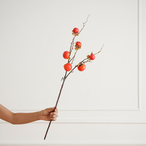 Ramas de Tomate Cherry Artificiales, Pequeñas, de Plástico Rojo, Decoración para el Hogar, Accesorios para Bodas, Arreglos Florales Modernos y Minimalistas - Product Image 2