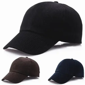 Hot Koop Fashion Vintage 6 Panel Multi Kleur Promo 3D Borduren Custom Corduroy Baseball Hoed Cap