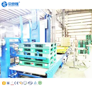 High Quality bagging packing line fully automatic palletizer for bottled water beer can from Membrane bag and Carton