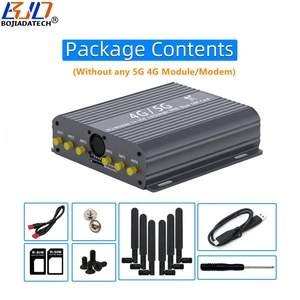 USB 3.0 kết nối NGFF M.2 key B <span class=keywords><strong>Adapter</strong></span> khe cắm thẻ <span class=keywords><strong>Sim</strong></span> Kép + sáu anten nhôm Trường hợp với 2 người hâm mộ cho 5G 4G mô-đun Modem - Product Image 6