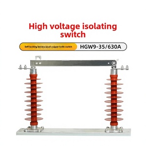 <span class=keywords><strong>Interruttore</strong></span> di disconnessione per esterni ad alta tensione HG W9-35/630A 35 kV/405 kV, <span class=keywords><strong>interruttore</strong></span> isolante in gomma siliconica e rame montato su palo - Product Image 5