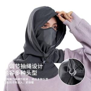 DUAL SPORT Men's Cycling Face Mask Windproof Hooded <b>Neck</b> <b>Warmer</b> One Size Unisex Helmet Liner Polyester Nylon - Product Image 1
