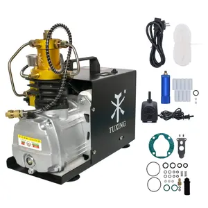 TUXING Supplier Wholesale Best Price Manual Stop 4500psi 300bar 30mpa PCP Paintball Hunting Diving Portable Air Compressor