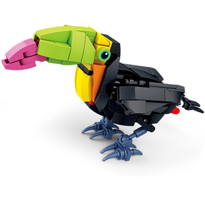 Factory Direct Sale High Quantity Puzzle Bird Puzzle <b>Blocks</b> Toucan Abs Animal <b>Blocks</b> - Product Image 1