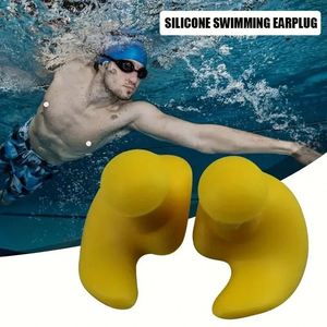 Bouchons d'oreilles souples imperméables en silicone, portables, accessoires de natation, durables, texture classique et délicate - Product Image 2