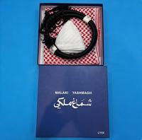 Boran 100% Polyester Chiffon Sérigraphié à Carreaux Écharpe Hijab Unisexe Respirante Doux pour la Peau Moyen-Orient