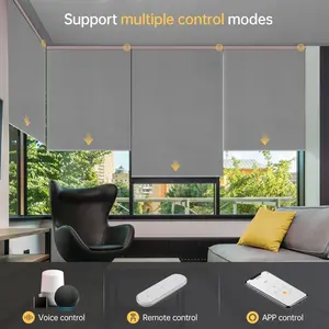 Office Blackout Automatic Motorized Roller Blinds For Windows Tende Per Ufficio