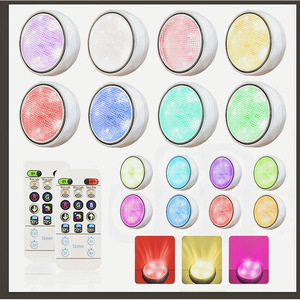 Lampe murale LED à télécommande Xinhuiyuan, lumière de nuit, alimentée par piles, changeant de couleur, pour chambre à coucher, cuisine, armoire - Product Image 5