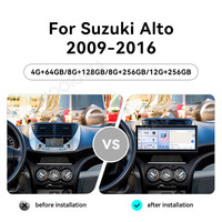 MOOKAKA 15.8'' Android 15 Carplay pour Suzuki Alto 2009-2016 Radio GPS Navi Lecteur multimédia sans fil Écran tactile